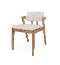 Noa Chair with Cushion Custard