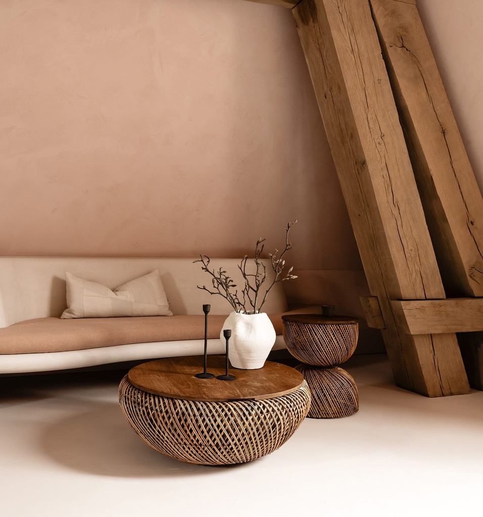 Wave Round Coffee Table Kulit