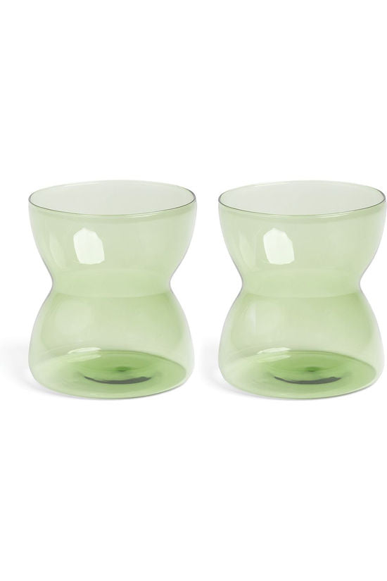 Glass totem -&K (set of 2)