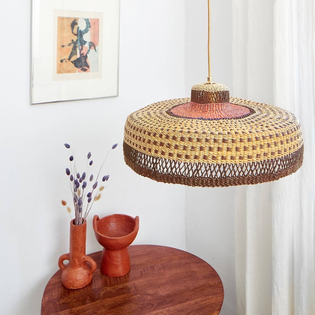 Hatter Dots Flat hanging lamp - Golden Editions