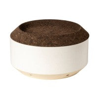 Onion Canister with Smoked Cork Lid Modern Storage - Casa Fina
