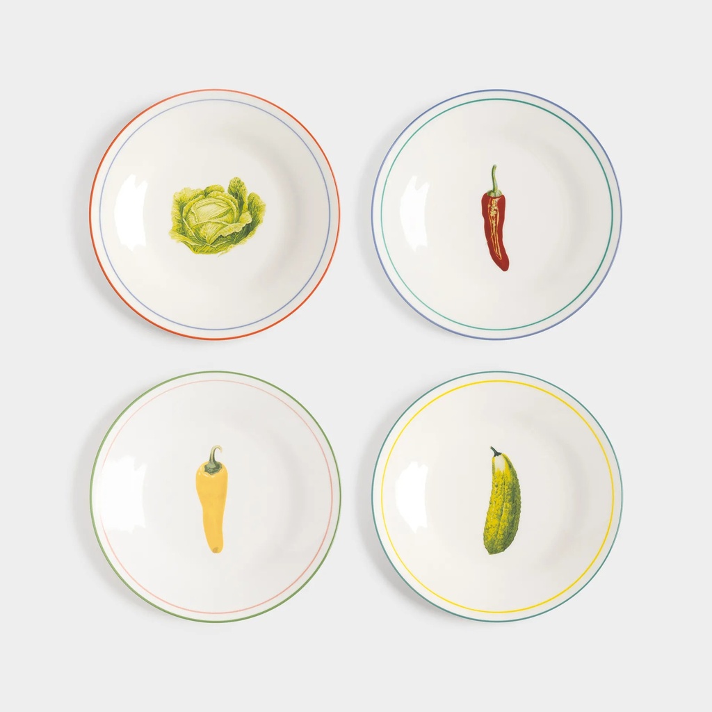 Plate vegetable set of 4 - &K