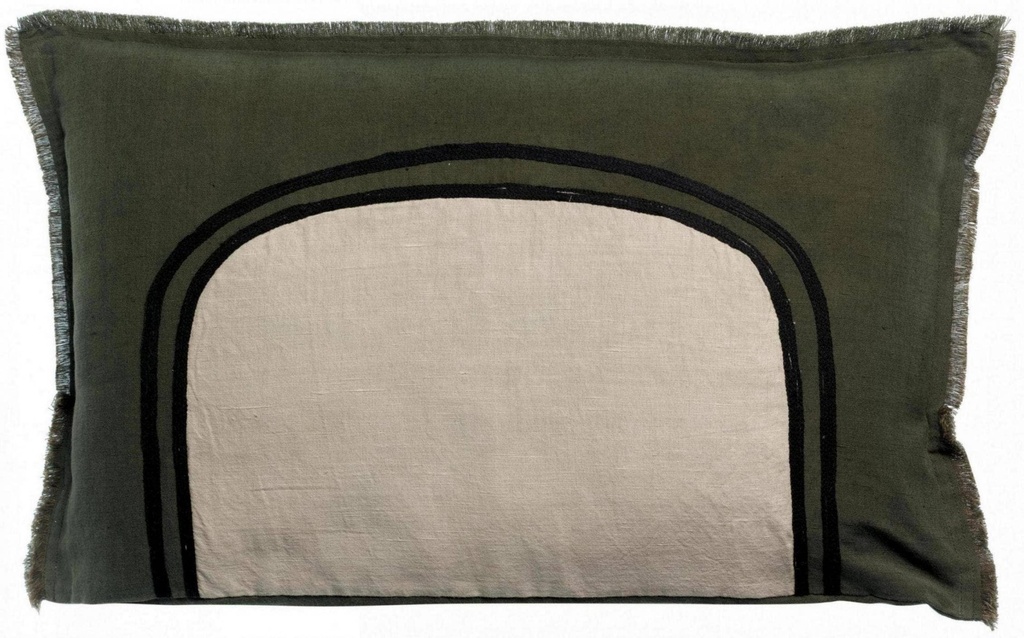 Laly Olive Two-tone cushion 40 x 65 - MV