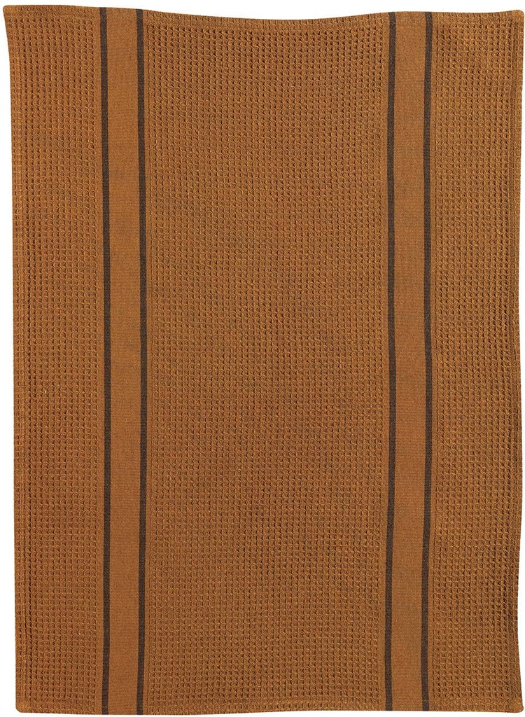 Lars Recycled Tea Towel Caramel 50 x 70