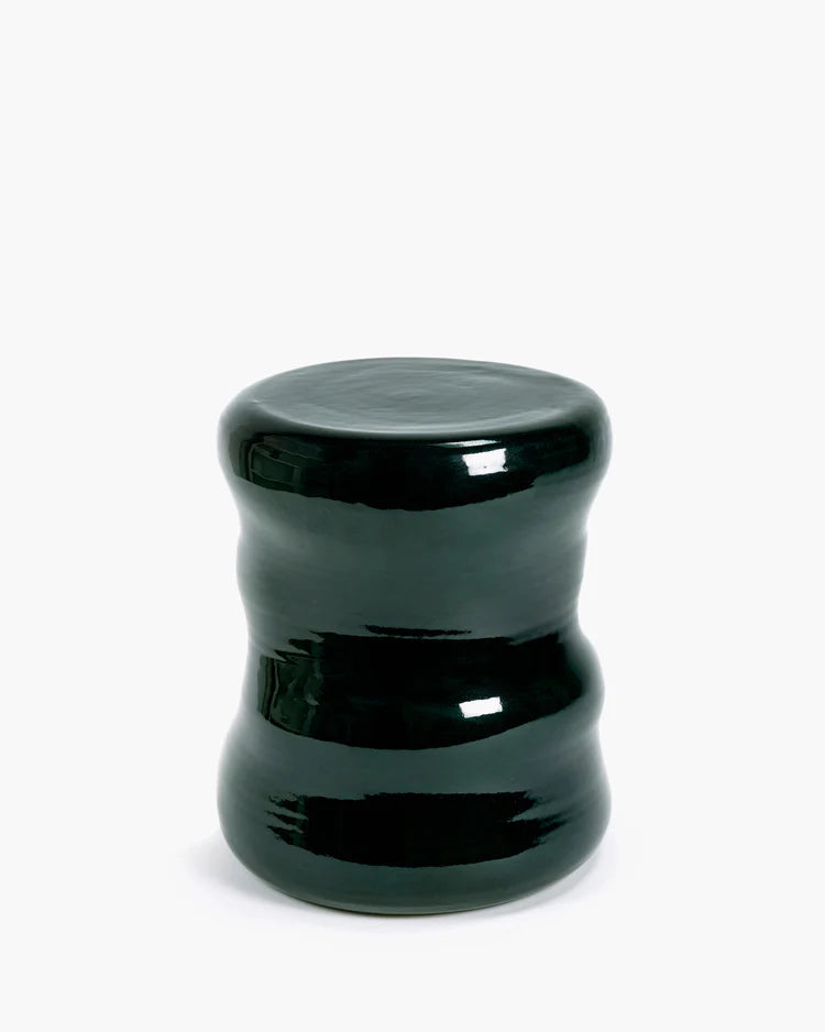 Organic stool/side table green Pawn - Serax