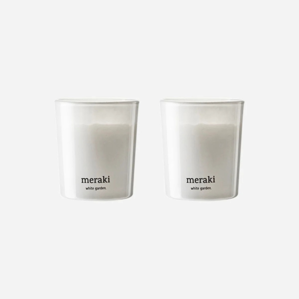 Scented candle White garden - Meraki