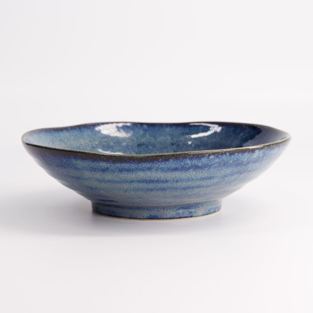 Cobalt Blue Shallow Bowl - Tokyo Design Studio