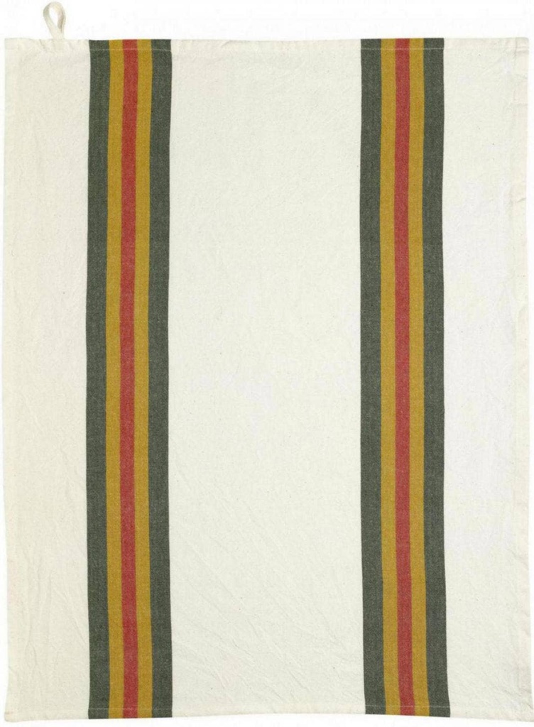 Recycled Tea Towel Lave Yuna Sapin/Natural 50 X 70