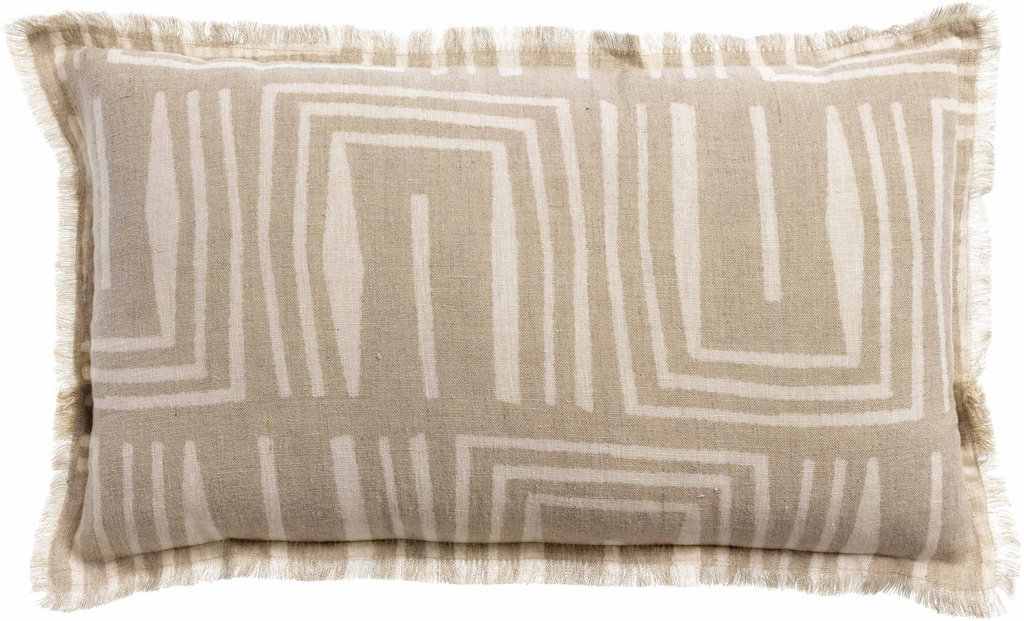 Tina Natural Printed Cushion 30 x 50