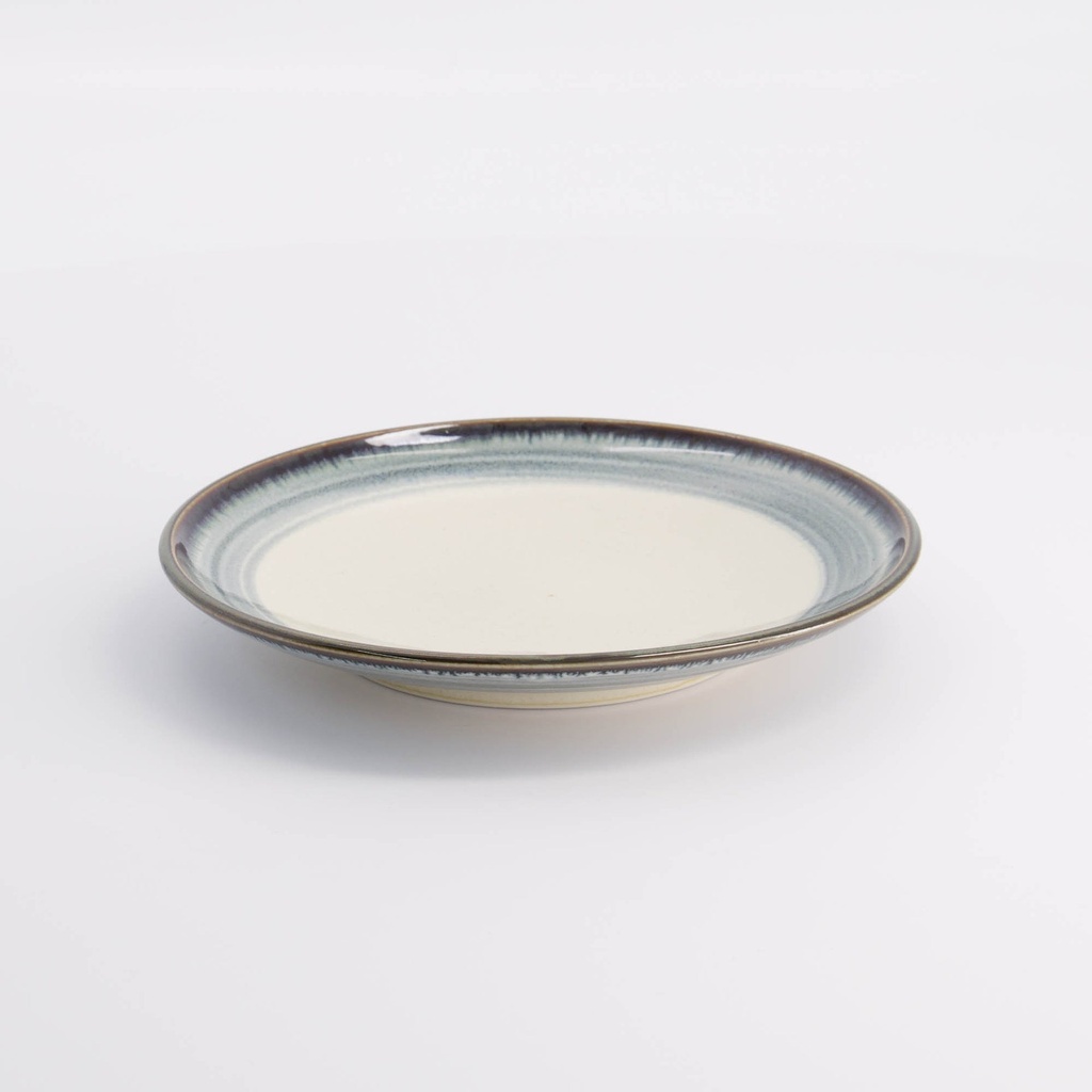 Unkai Plate 16.7x2.5cm White - Tokyo Design Studio