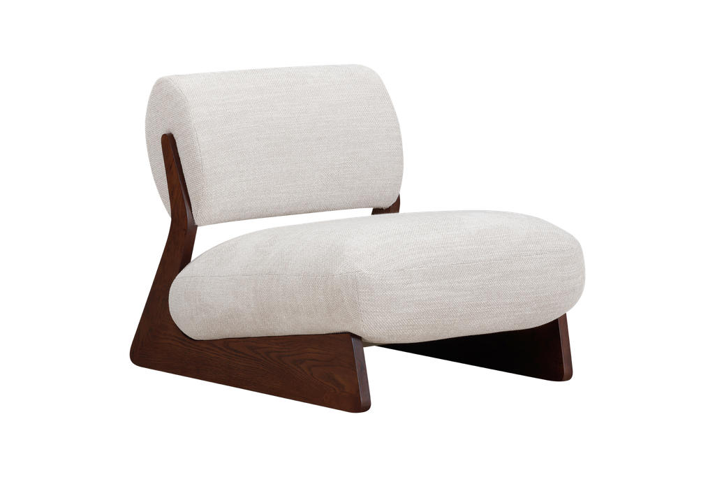 [EC-LV-DBOR] LAS NIEVES Dark Brown - Easy Chair (Orange)