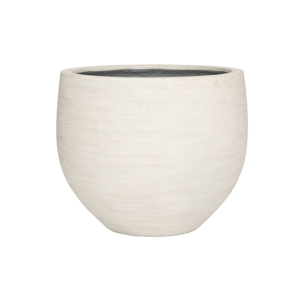 Jumbo Orb - Ivory Washed - Pottery Pots