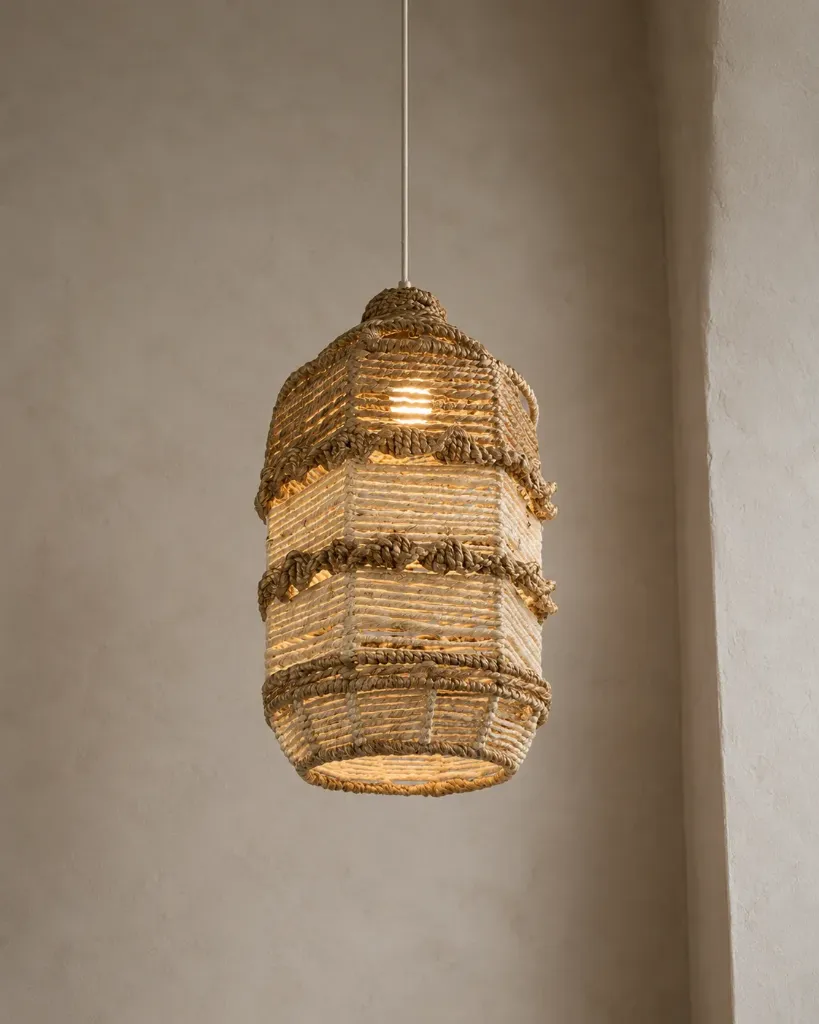 Ivory Float Hanging Lamp - House Of Thallo