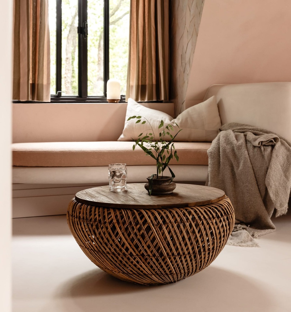 Wave Round Coffee Table Kulit