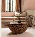 Wave Round Coffee Table Kulit